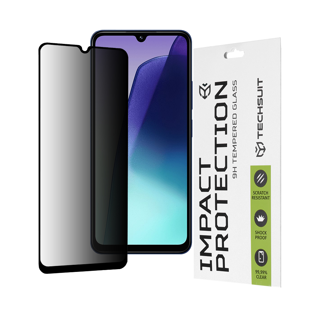 Techsuit - 111D Privacy Full Glue - Xiaomi Redmi 14C / Poco C75 - Black KF2338177