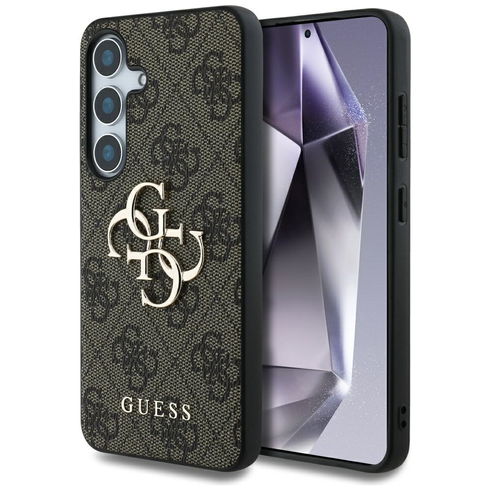 Guess Hardcase 4G Big Metal Logo (GUHCS25M4GMGBR) – ochranný kryt s veľkým kovovým 4G logom pre Samsung Galaxy S25 Plus – hnedý KF2345820