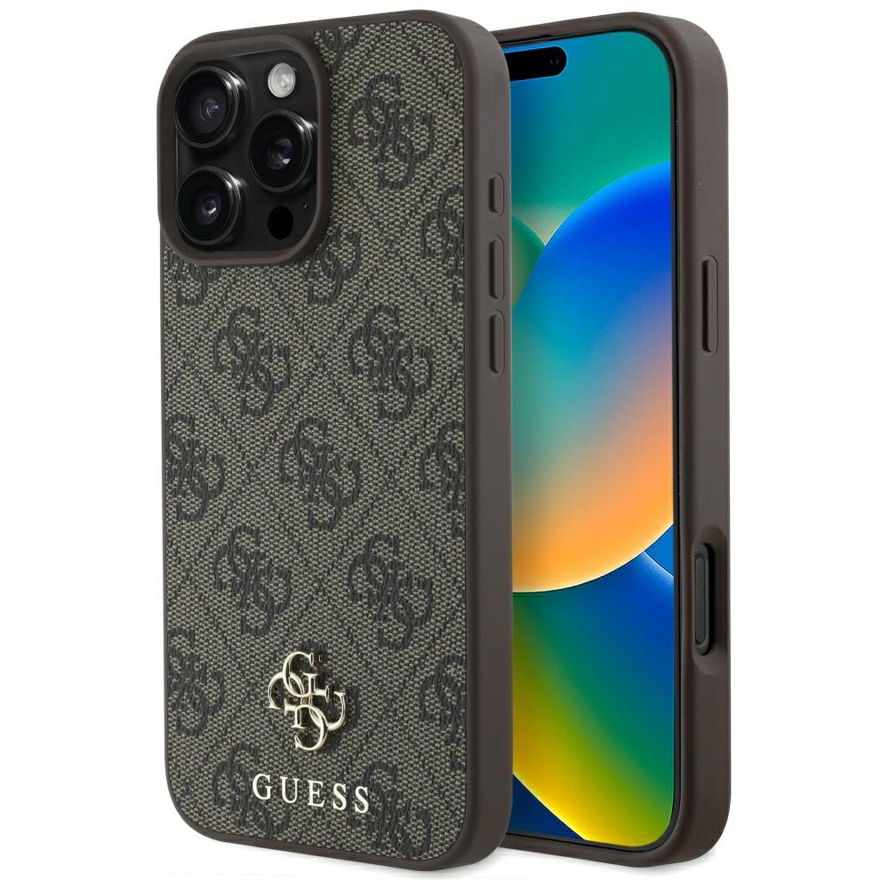 Guess - 4G Small and Classic Logo MagSafe (GUHMP16LP4SM4MW) - iPhone 16 Pro - Brown KF2346290