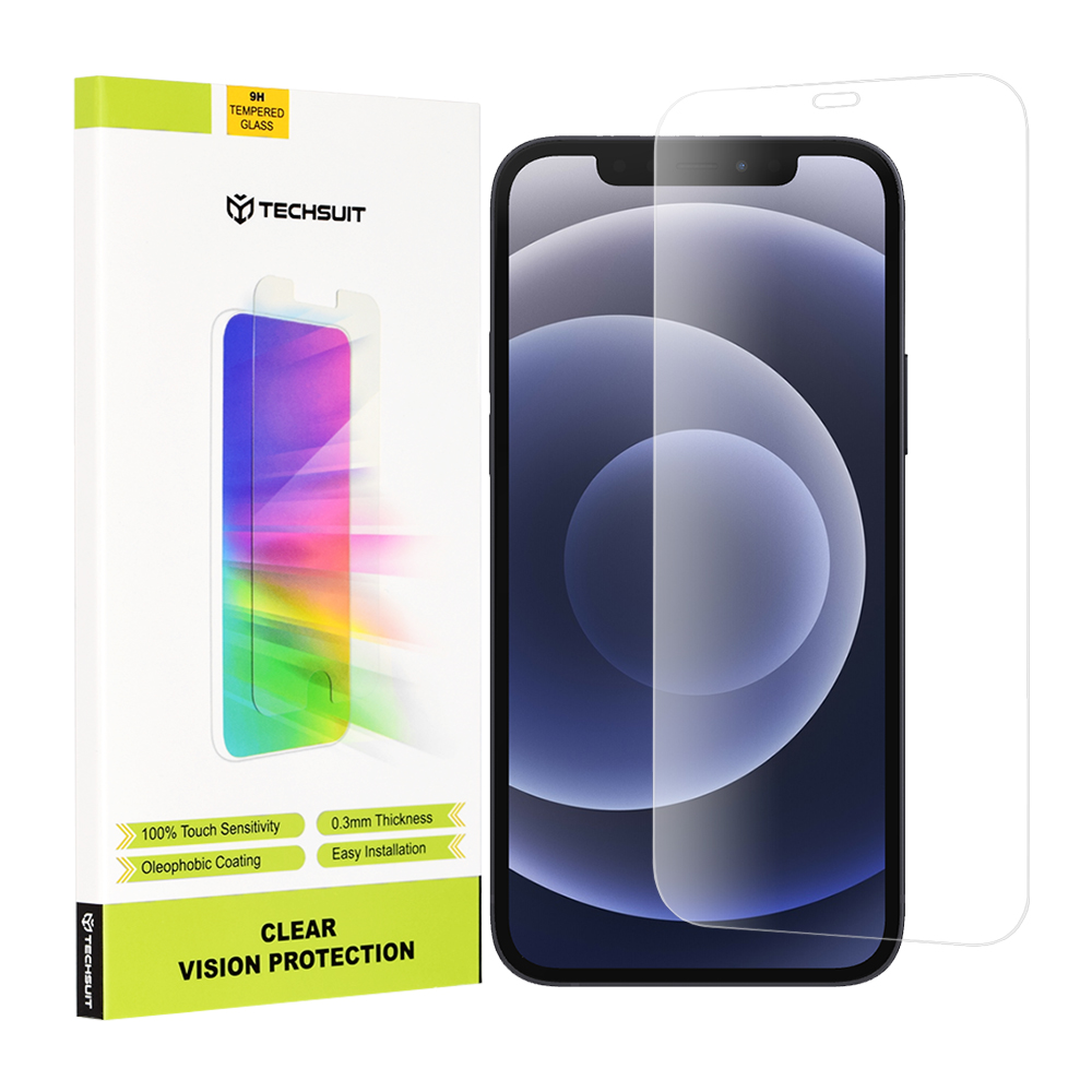 Techsuit Clear Vision Glass – tvrdené sklo Clear Vision pre iPhone 12 / iPhone 12 Pro – priehľadné KF2311859