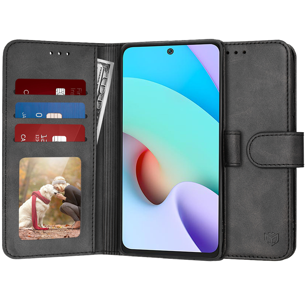 Techsuit - Diary Book - Xiaomi Redmi 10 / Redmi 10 2022 - Black KF2321307