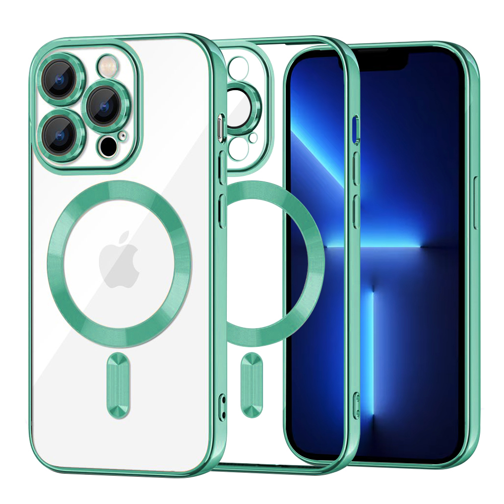 Techsuit - Luxury Crystal MagSafe - iPhone 13 Pro Max - Light Green KF2324592