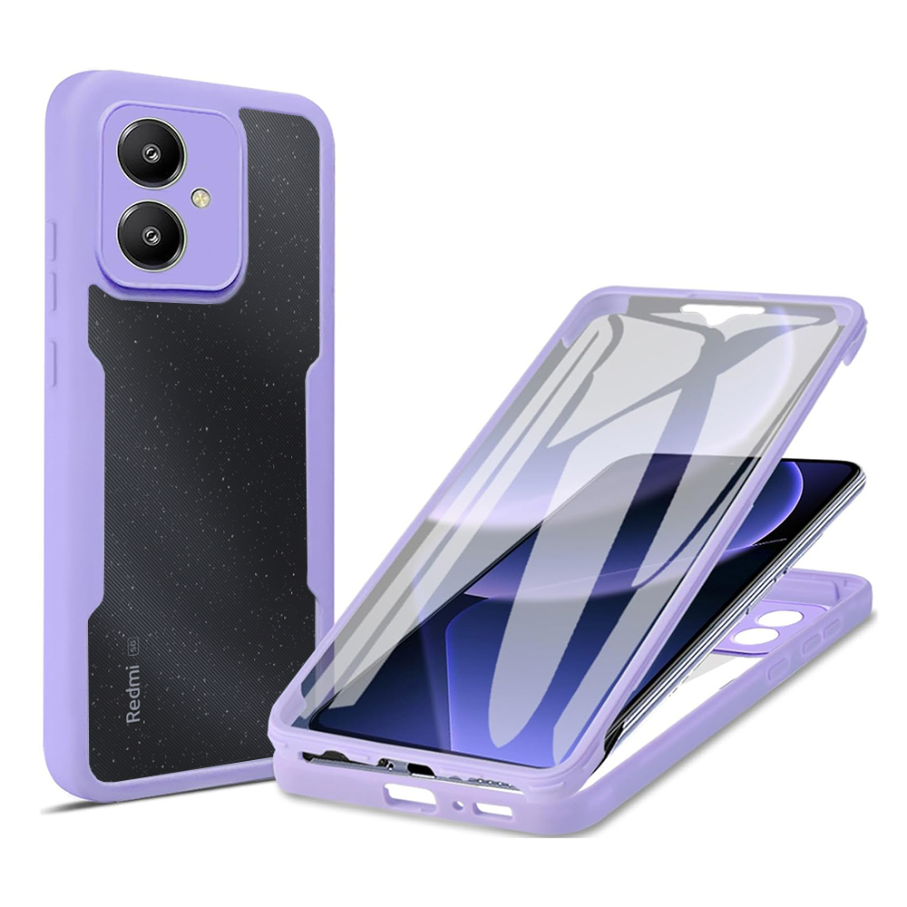 Techsuit - ColorVerse 360 Series + Screen Protector - Xiaomi Redmi 13C 5G / Poco M6 - Purple KF2326850