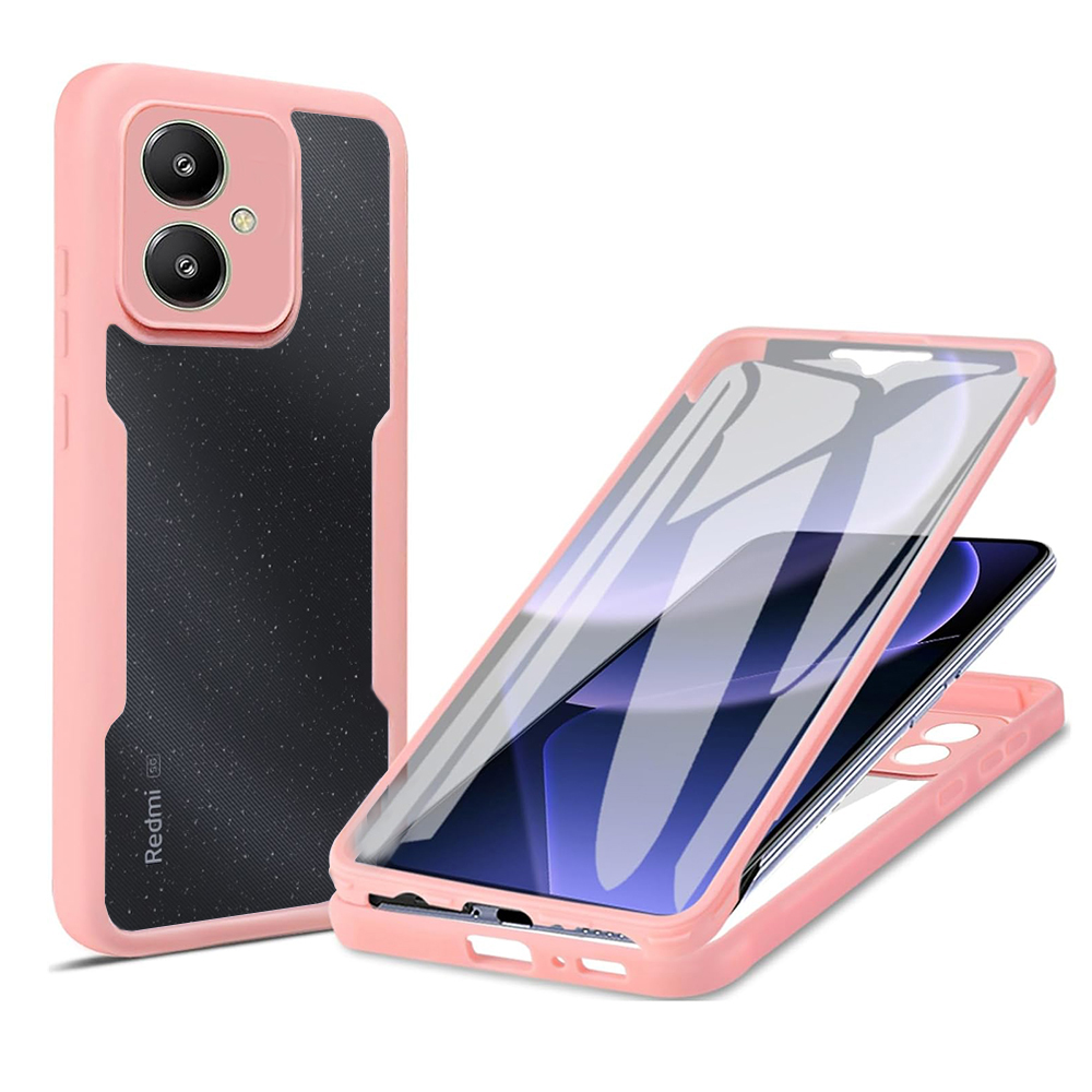 Techsuit - ColorVerse 360 Series + Screen Protector - Xiaomi Redmi 13C 5G / Poco M6 - Pink KF2326848