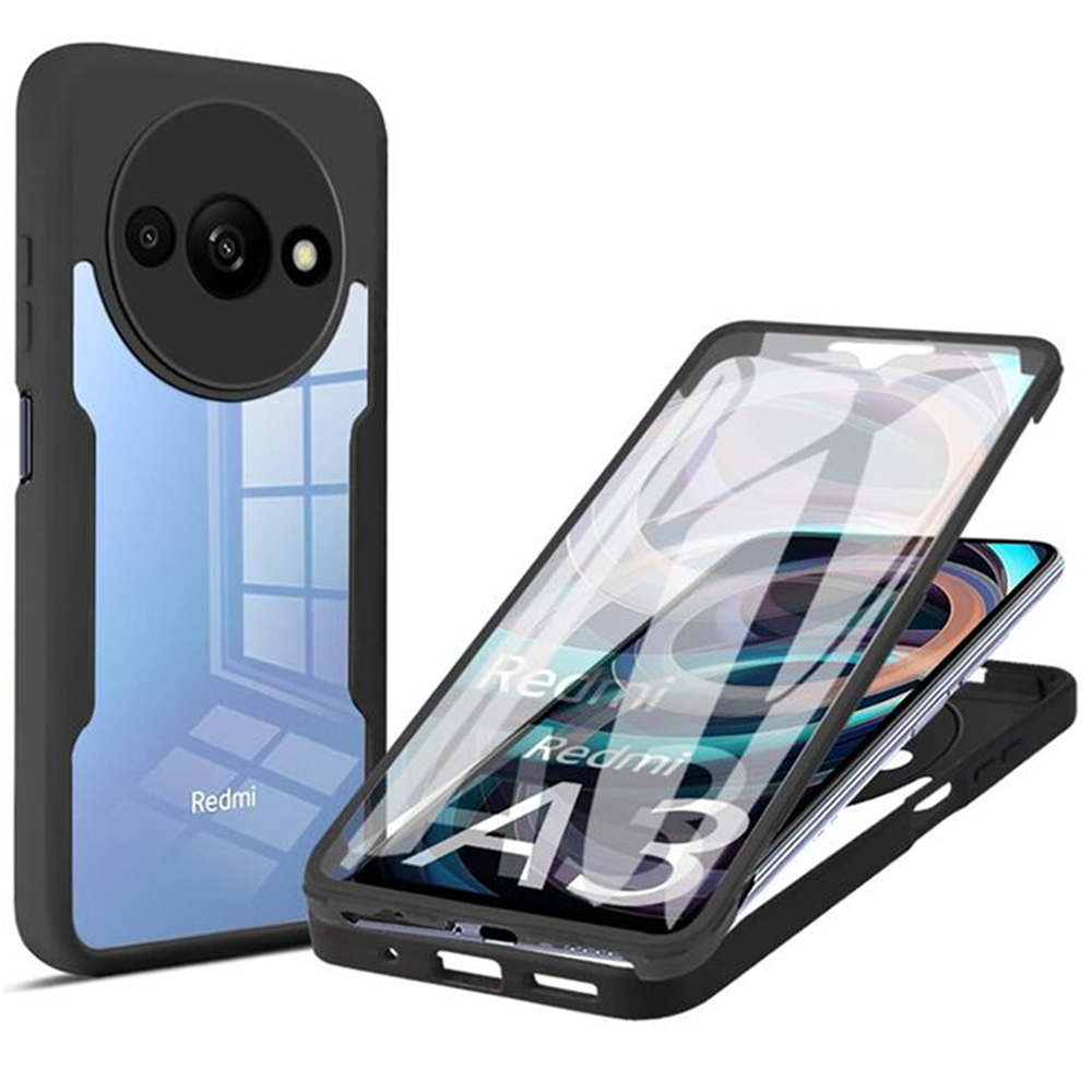 Techsuit - ColorVerse 360 Series + Screen Protector - Xiaomi Redmi A3 / Redmi A3x - Black KF2326877