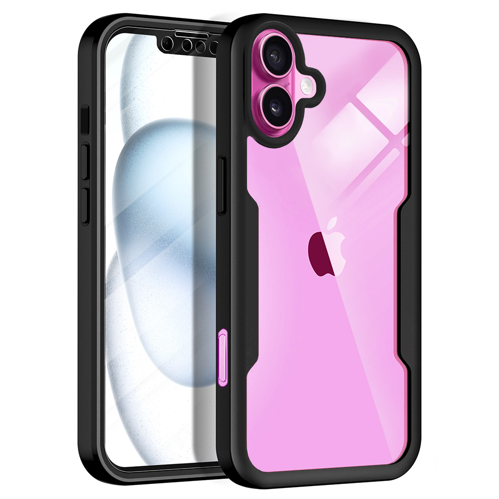 Techsuit - ColorVerse 360 Series + Screen Protector - iPhone 16 Plus - Black KF2332042