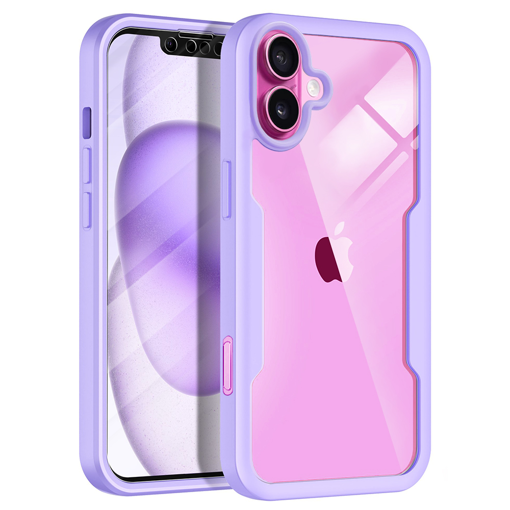Techsuit - ColorVerse 360 Series + Screen Protector - iPhone 16 Plus - Purple KF2332045