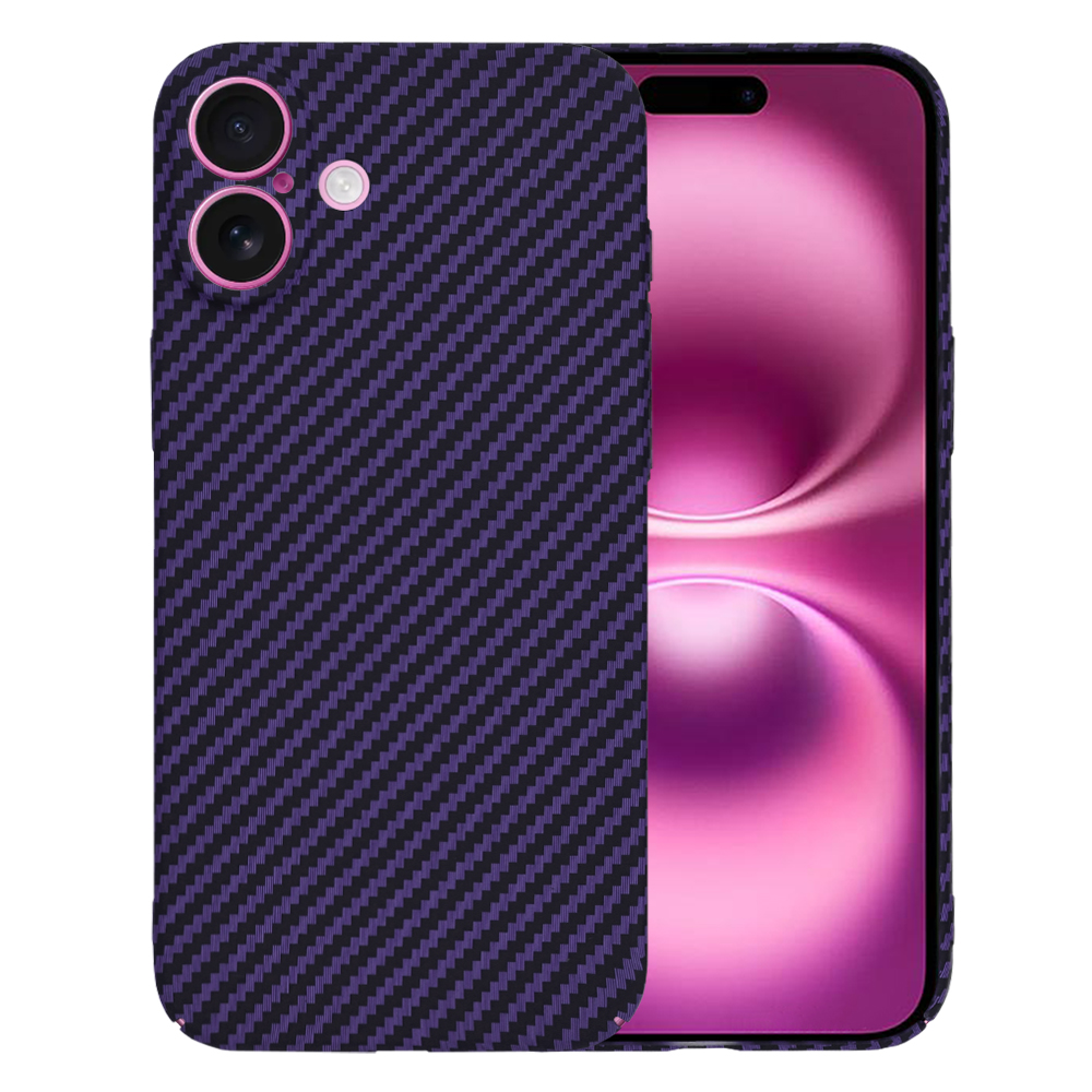 Techsuit - Carbonite FiberShell - iPhone 16 Plus - Purple KF2332942