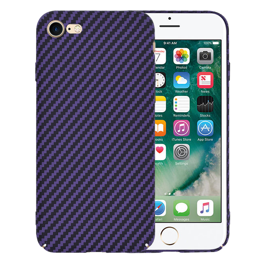 Techsuit - Carbonite FiberShell - iPhone 7 / iPhone 8 / iPhone SE 2, SE 2020 / iPhone SE 3, SE 2022 - Purple KF2333888