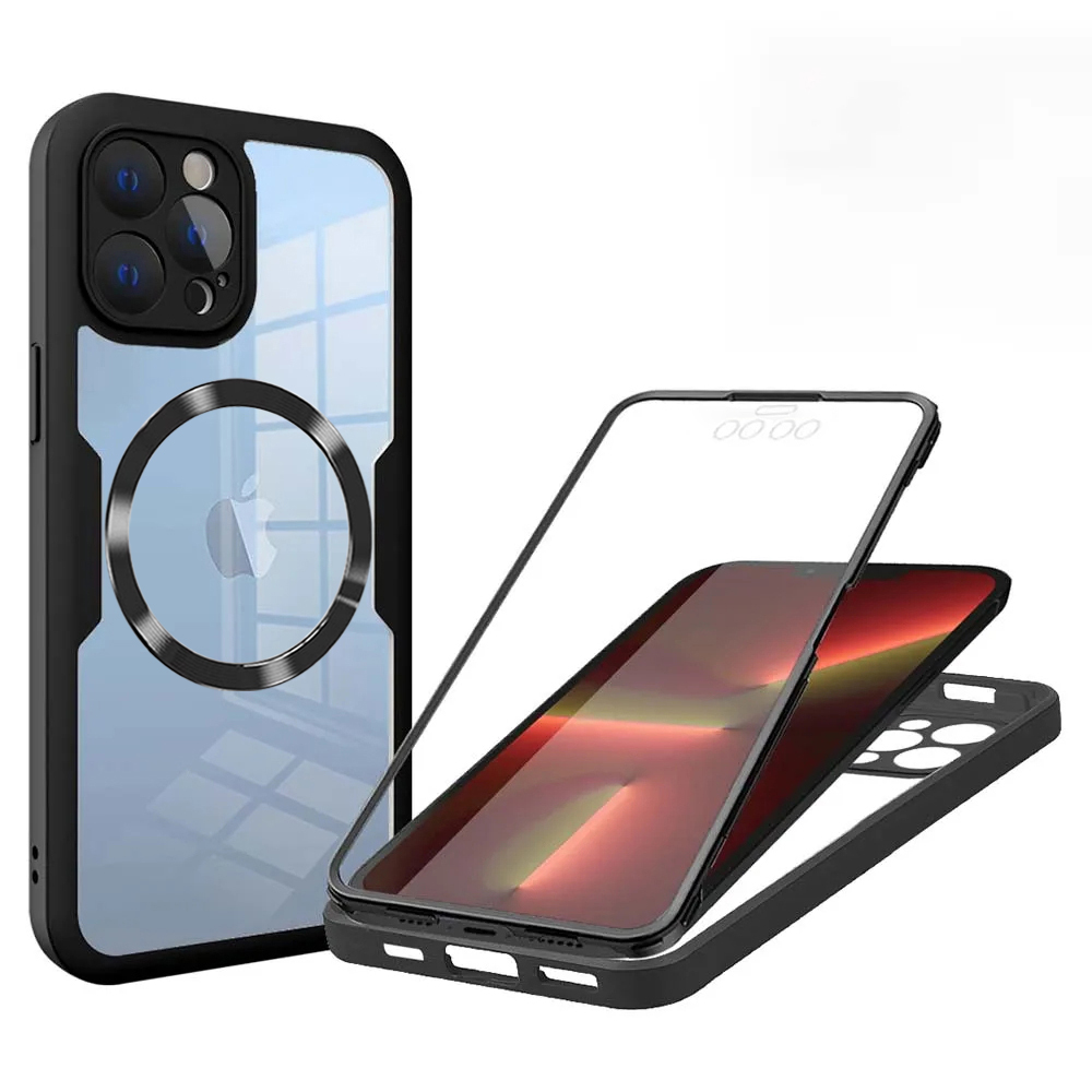Techsuit - ColorVerse 360 MagSafe Series + Screen Protector - iPhone 13 Pro - Black KF2335974