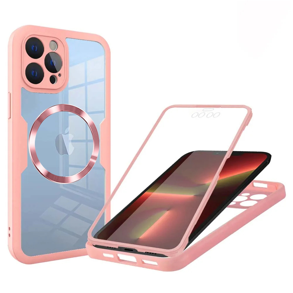 Techsuit - ColorVerse 360 MagSafe Series + Screen Protector - iPhone 13 Pro - Pink KF2335975