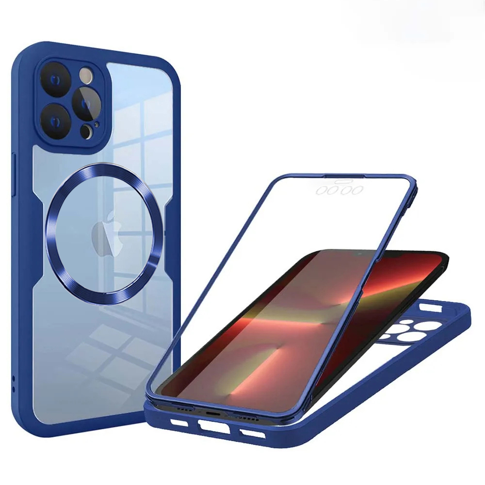 Techsuit - ColorVerse 360 MagSafe Series + Screen Protector - iPhone 13 Pro - Blue KF2335976