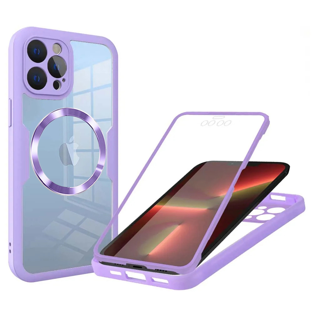 Techsuit - ColorVerse 360 MagSafe Series + Screen Protector - iPhone 13 Pro - Purple KF2335977