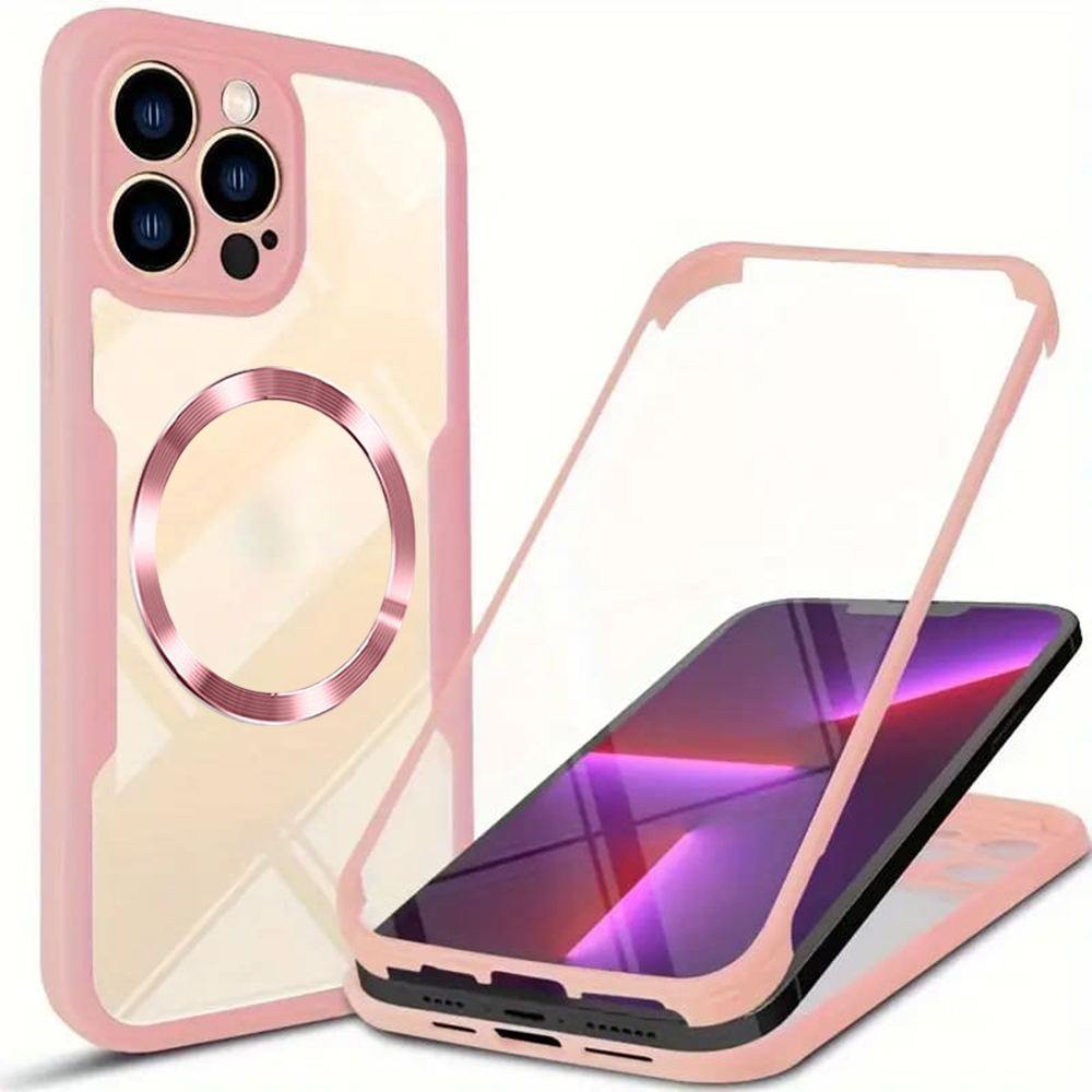 Techsuit - ColorVerse 360 MagSafe Series + Screen Protector - iPhone 13 Pro Max - Pink KF2335979