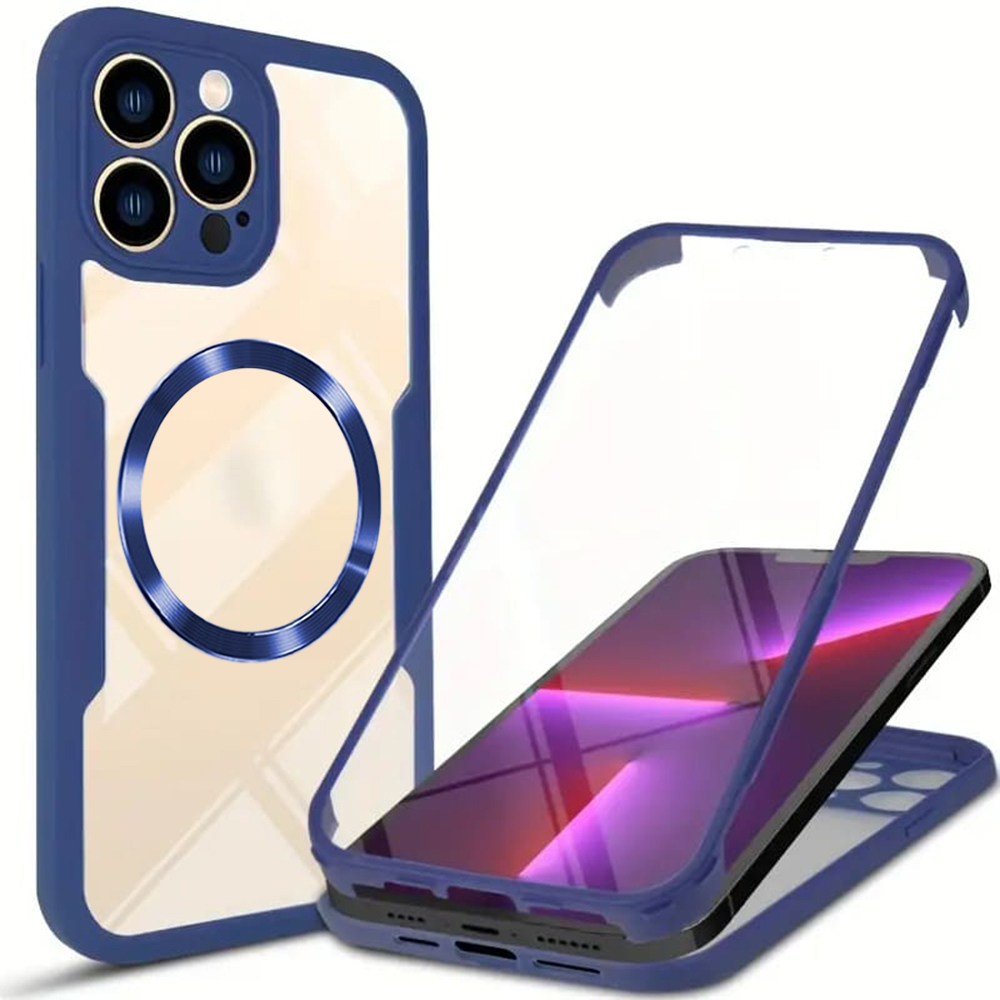 Techsuit - ColorVerse 360 MagSafe Series + Screen Protector - iPhone 13 Pro Max - Blue KF2335980
