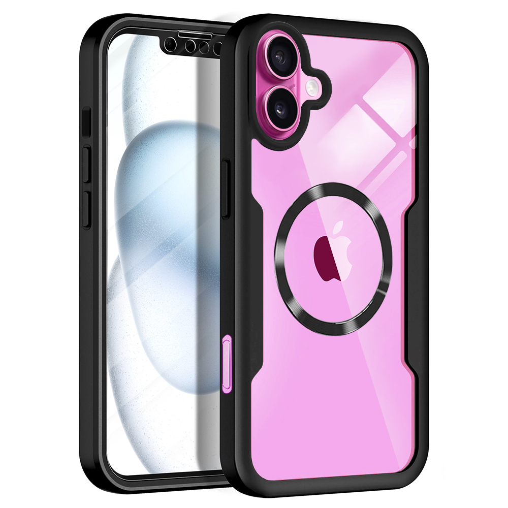 Techsuit - ColorVerse 360 MagSafe Series + Screen Protector - iPhone 16 Plus - Black KF2336042