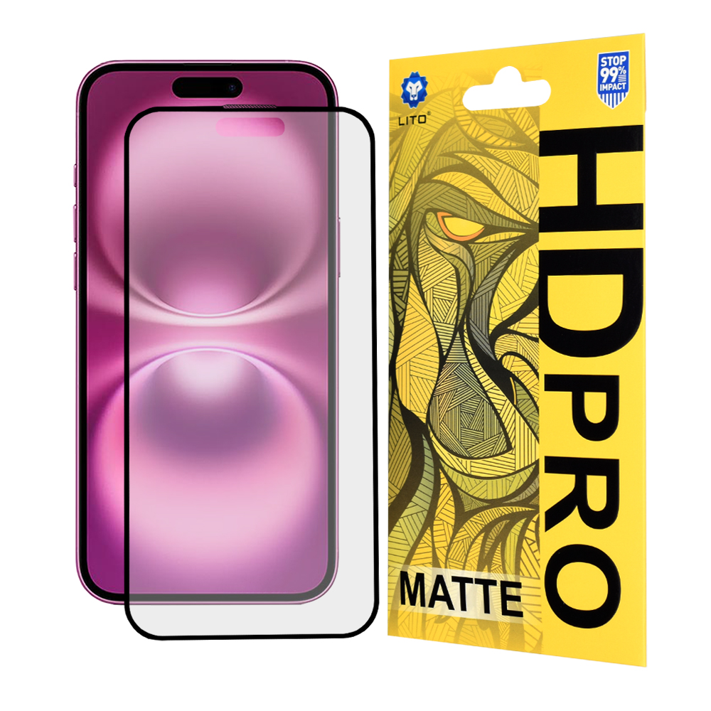 Lito - HD Pro Matte - iPhone 16 Plus - Black KF2341323