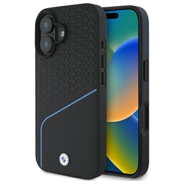 BMW - Signature Leather MagSafe (BMHMP16S23RDCLK) - iPhone 16 - Black KF2345203