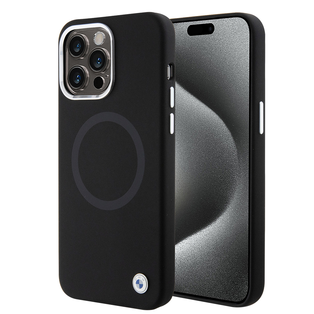 BMW - Signature Liquid Silicone MagSafe (BMHMP15LSILBK2) - iPhone 15 Pro - Black KF2345222