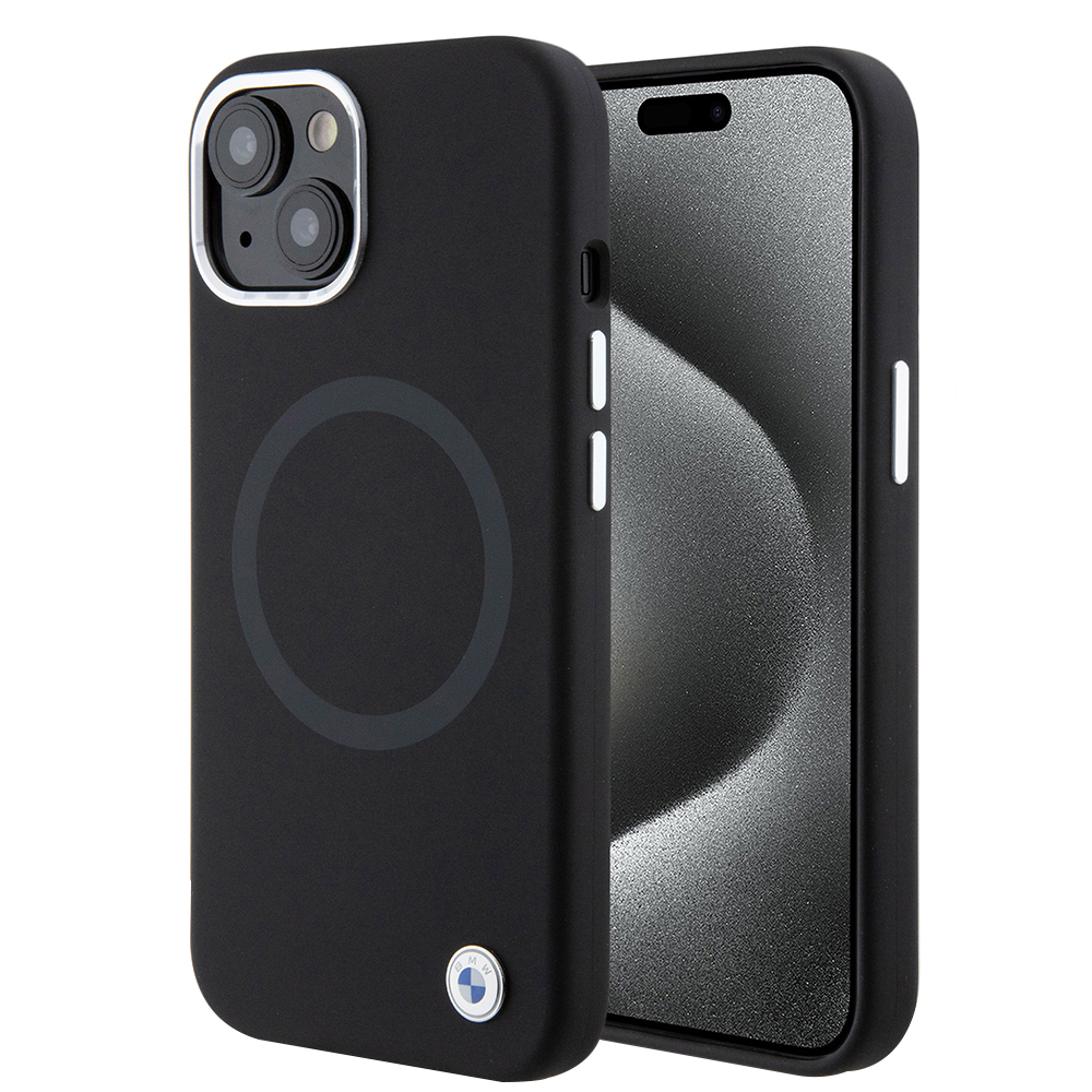 BMW - Signature Liquid Silicone MagSafe (BMHMP15MSILBK2) - iPhone 15 Plus - Black KF2345233