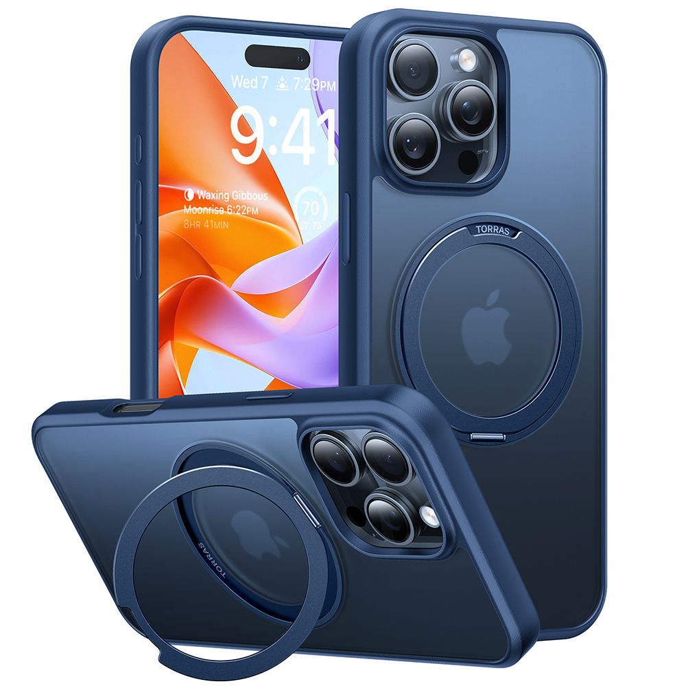 Torras - Ostand Pro Series - iPhone 16 Pro Max - Navy Blue KF2344122