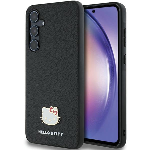 Hello Kitty - Hardcase Metal Logo Kitty Head (HKHCSA55PGHDLMK) - Samsung Galaxy A55 5G - Black KF2345674