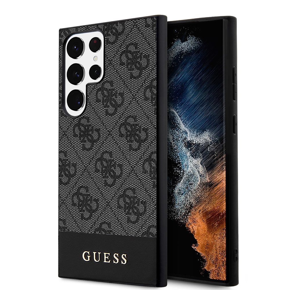 Guess - Hardcase 4G Stripe Collection (GUHCS24LG4GLGR) - Samsung Galaxy S24 Ultra - Black KF2340020