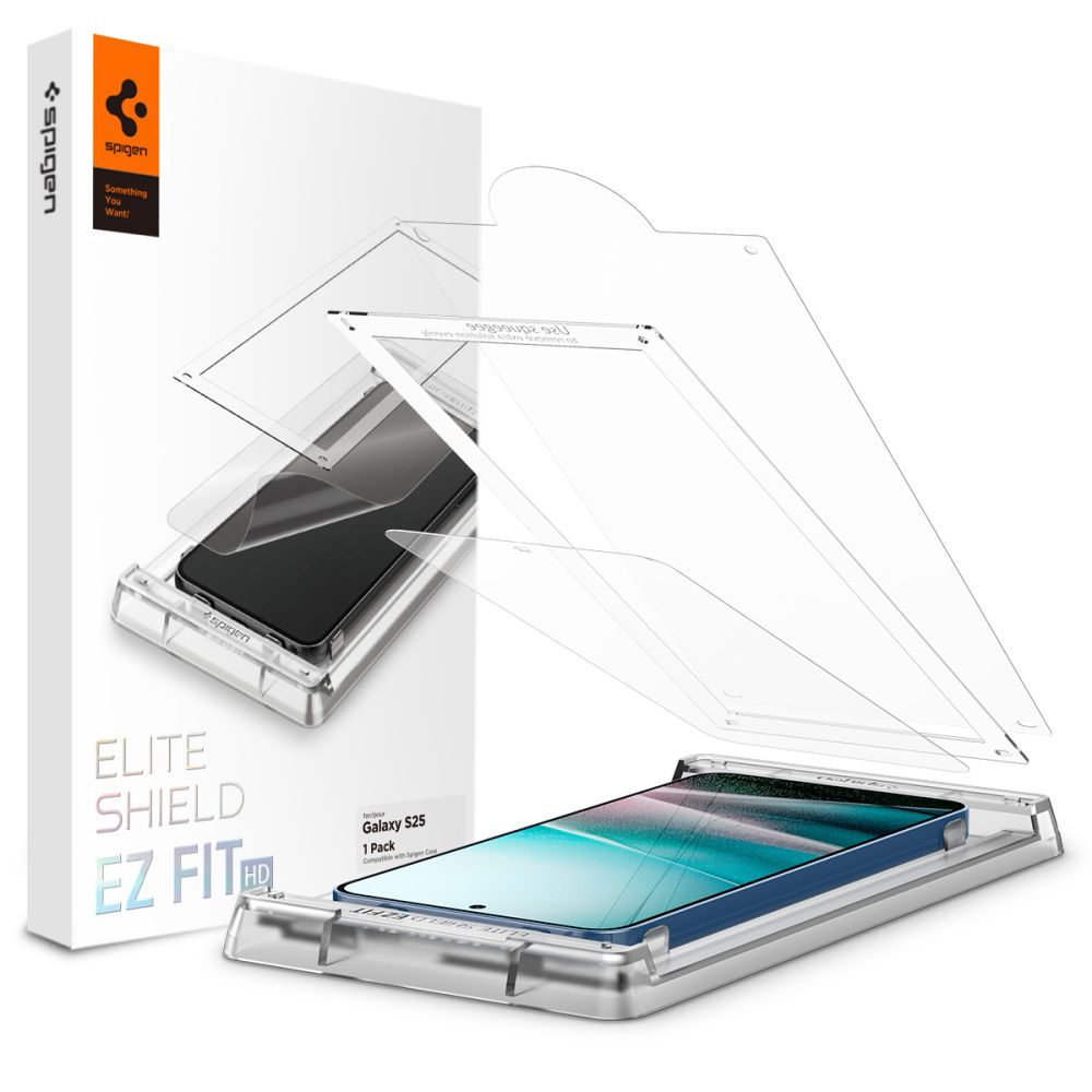 Spigen - Elite Shield EZ Fit HD - Samsung Galaxy S25 Plus - Clear KF2346339