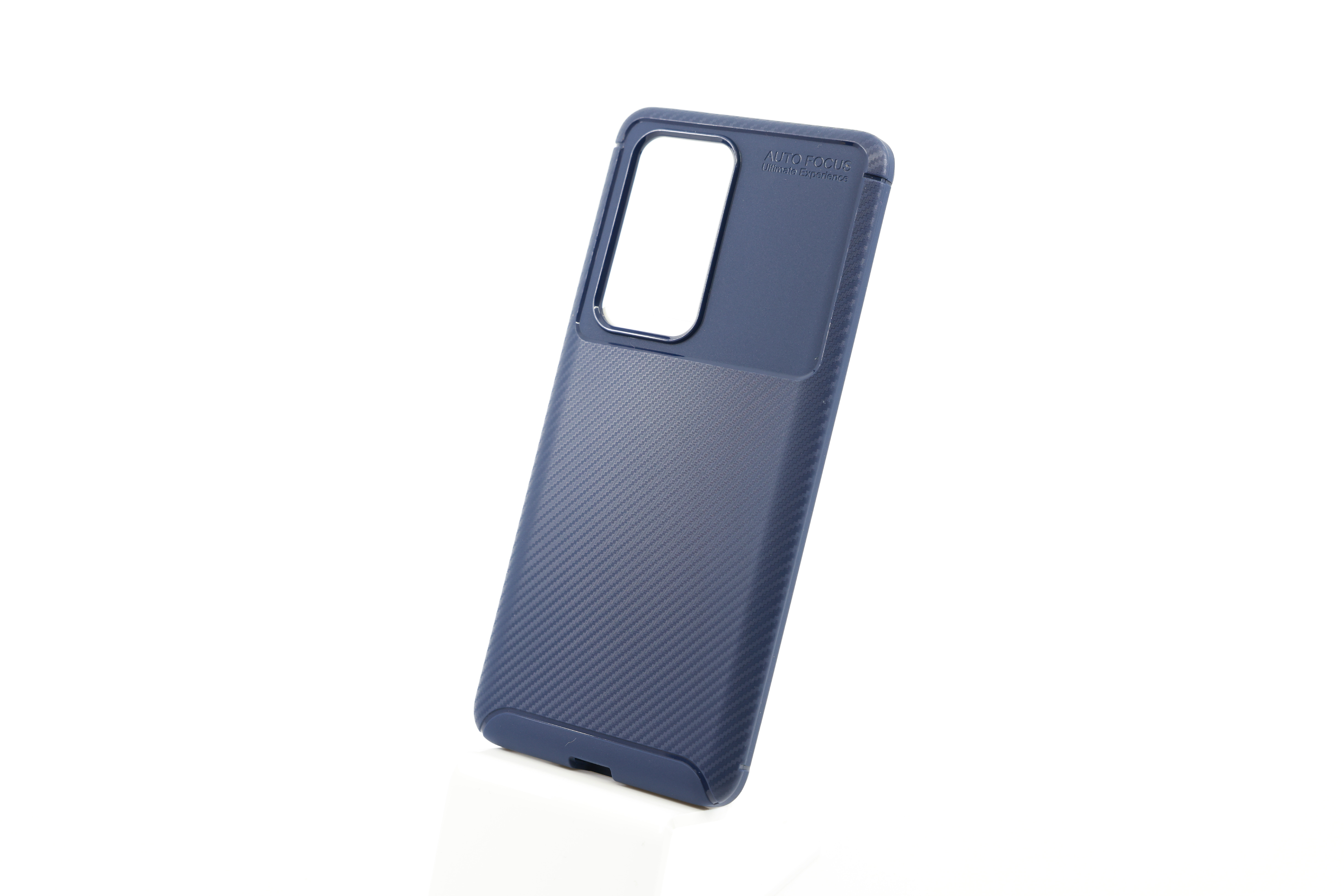 E-shop Bomba Mäkký obal carbon look pre Huawei - modrý Model Huawei: P40 Pro