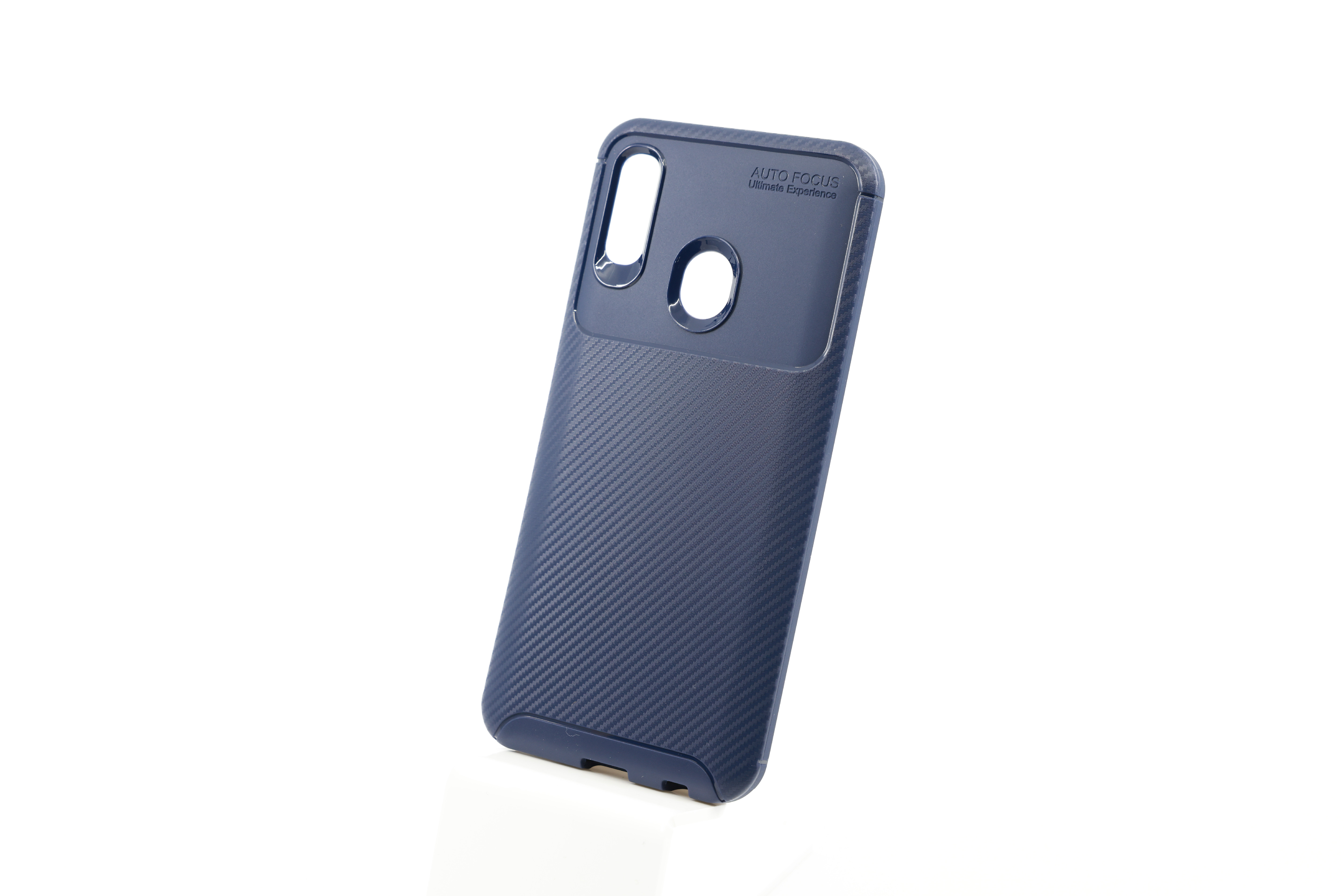 E-shop Bomba Mäkký obal carbon look pre Huawei - modrý Model Huawei: P Smart 2019/P Smart+ 2019