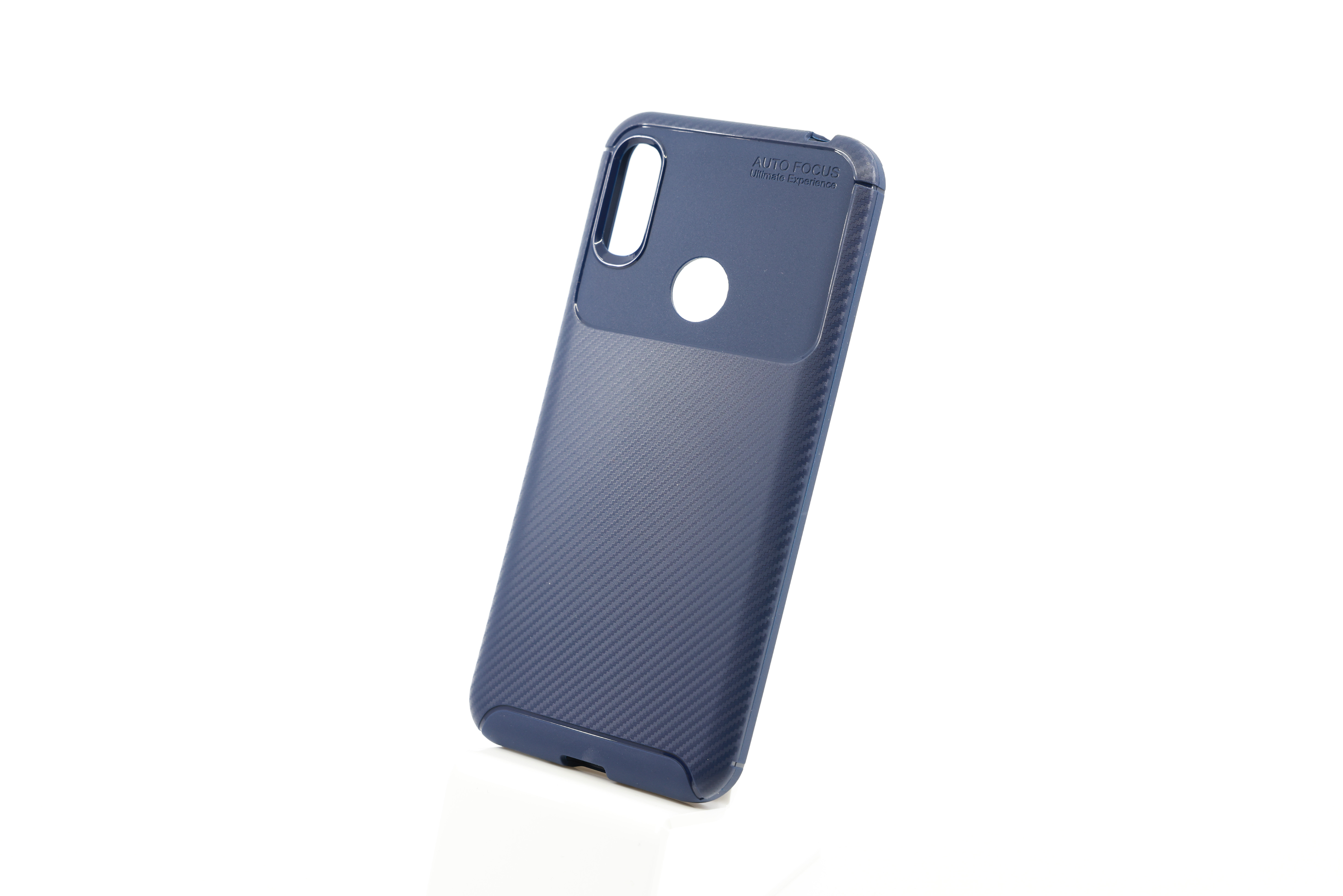 E-shop Bomba Mäkký obal carbon look pre Huawei - modrý Model Huawei: Y6 (2019) / Y6 Pro (2019) / Y6s