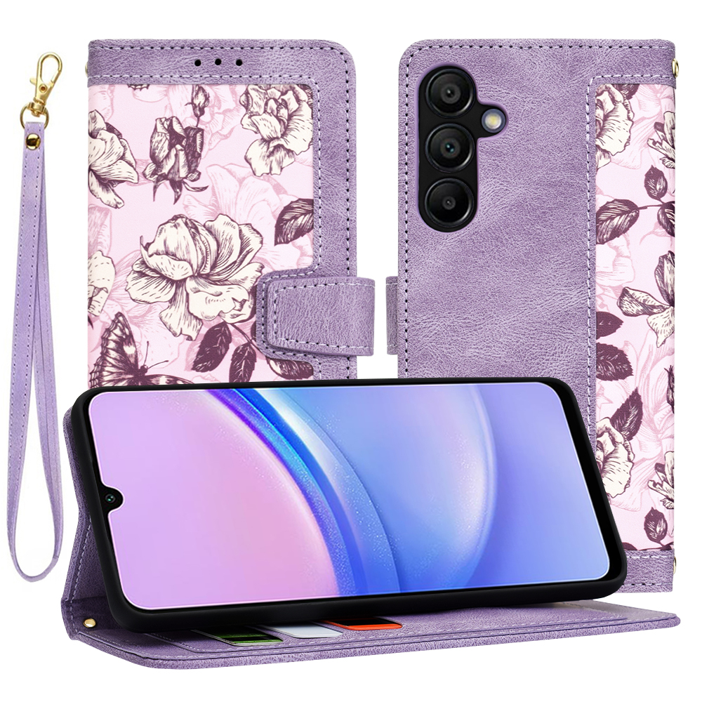 Techsuit - FlipCraft - Samsung Galaxy A15 4G / A15 5G - Mysterious Purple KF2328641