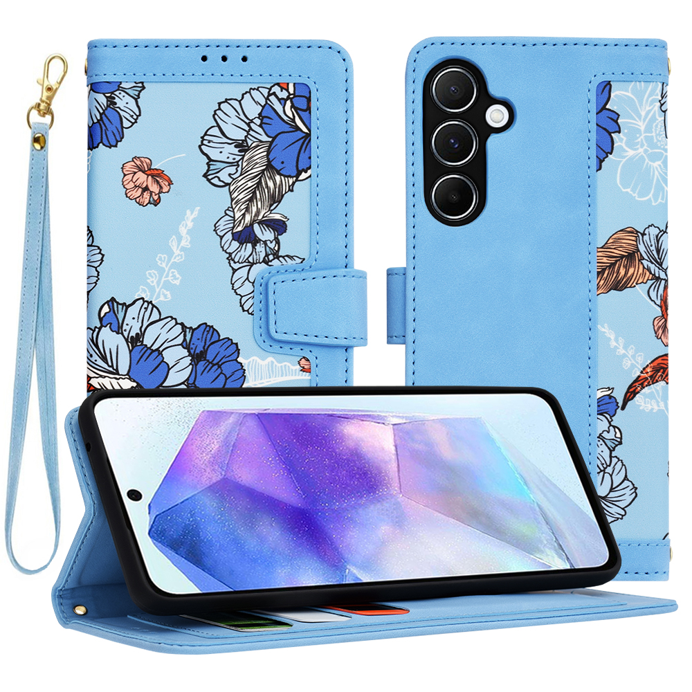 Techsuit - FlipCraft - Samsung Galaxy A55 5G - Vibrant Blue KF2328692