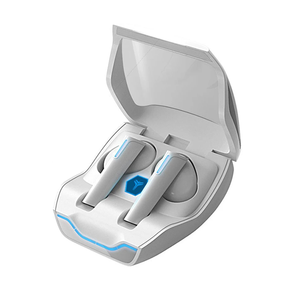 Lenovo - Wireless Earbuds (XG02) - for Gaming, Bluetooth 5.0, Hi-Fi Sound, Ergonomic Design - White KF2330785