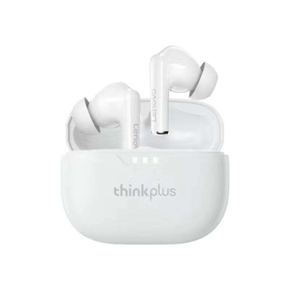 Lenovo - Wireless Earbuds (LP3 Pro) - Bluetooth 5.0, Noise Cancelling, Power Display - White KF2330802