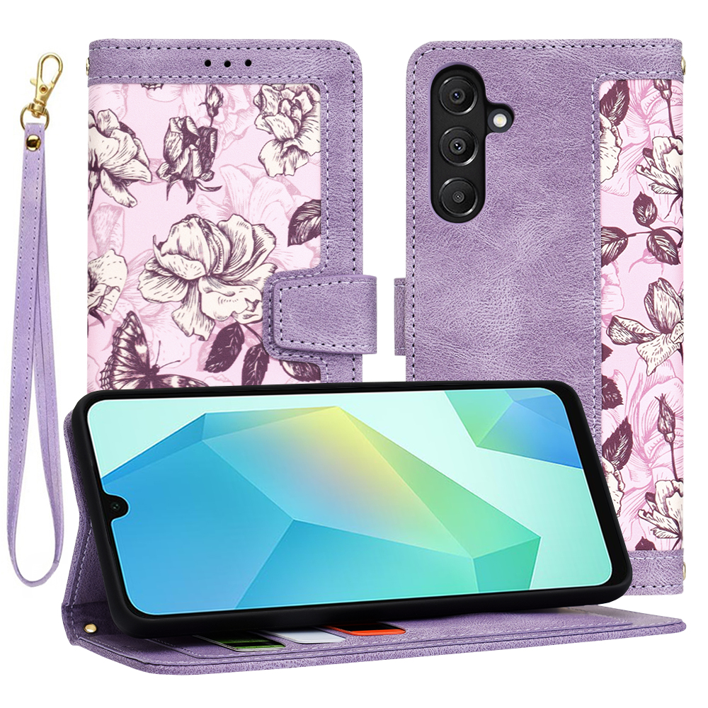 Techsuit - FlipCraft - Samsung Galaxy A16 4G / A16 5G - Mysterious Purple KF2336176