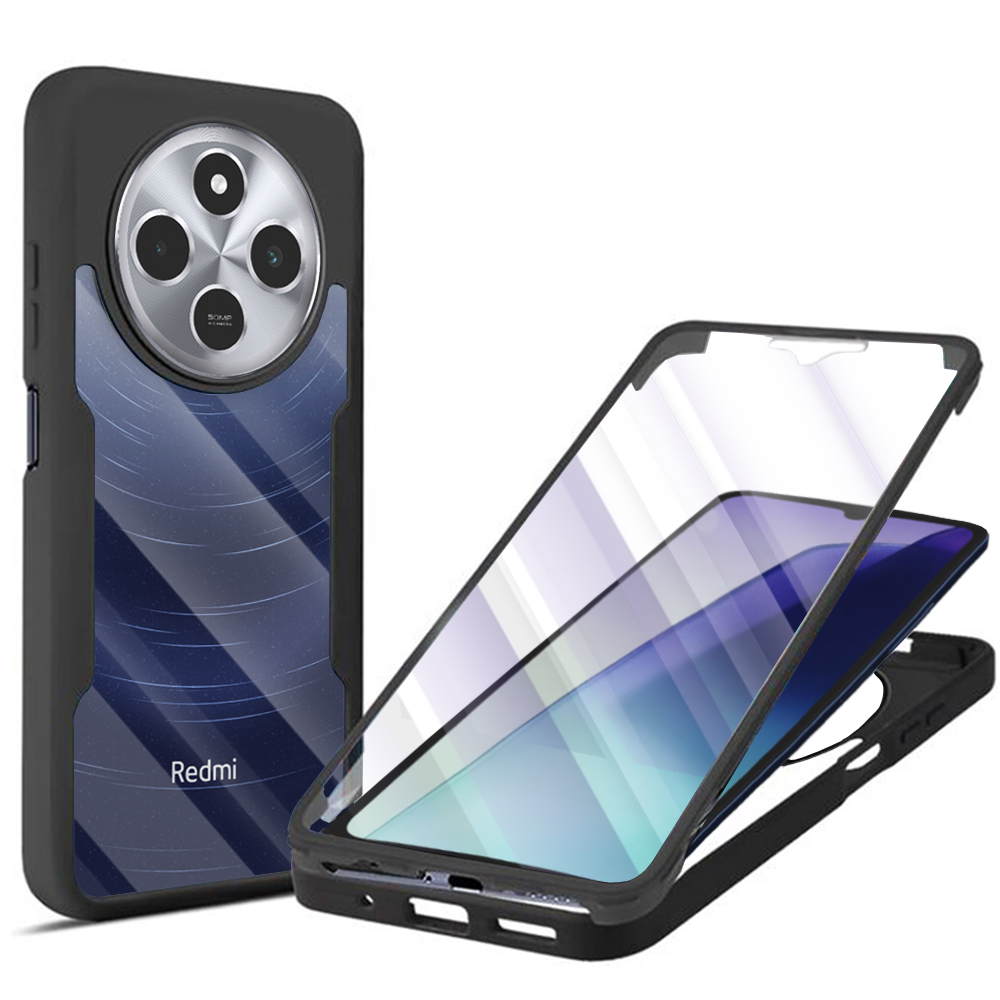 Techsuit - ColorVerse 360 Series + Screen Protector - Xiaomi Redmi 14C / Poco C75 - Black KF2338677