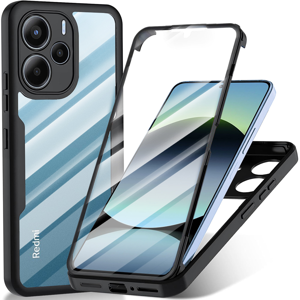 Techsuit - ColorVerse 360 Series + Screen Protector - Xiaomi Redmi Note 14 4G - Black KF2345797