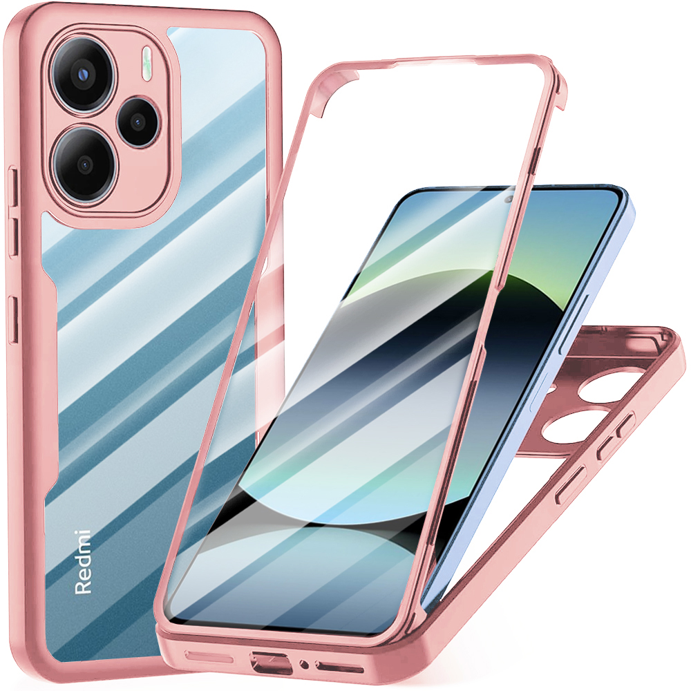 Techsuit - ColorVerse 360 Series + Screen Protector - Xiaomi Redmi Note 14 4G - Pink KF2345798