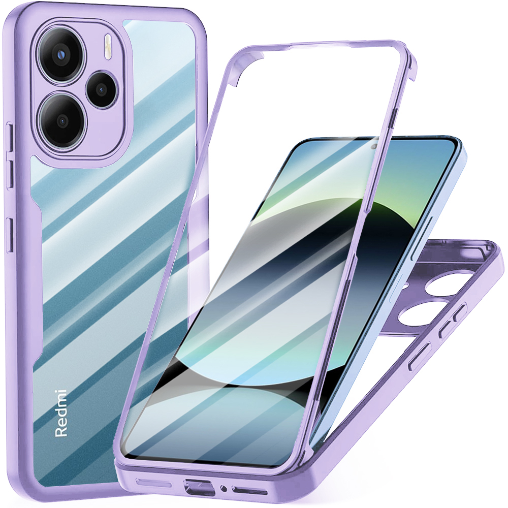 Techsuit - ColorVerse 360 Series + Screen Protector - Xiaomi Redmi Note 14 4G - Purple KF2345800