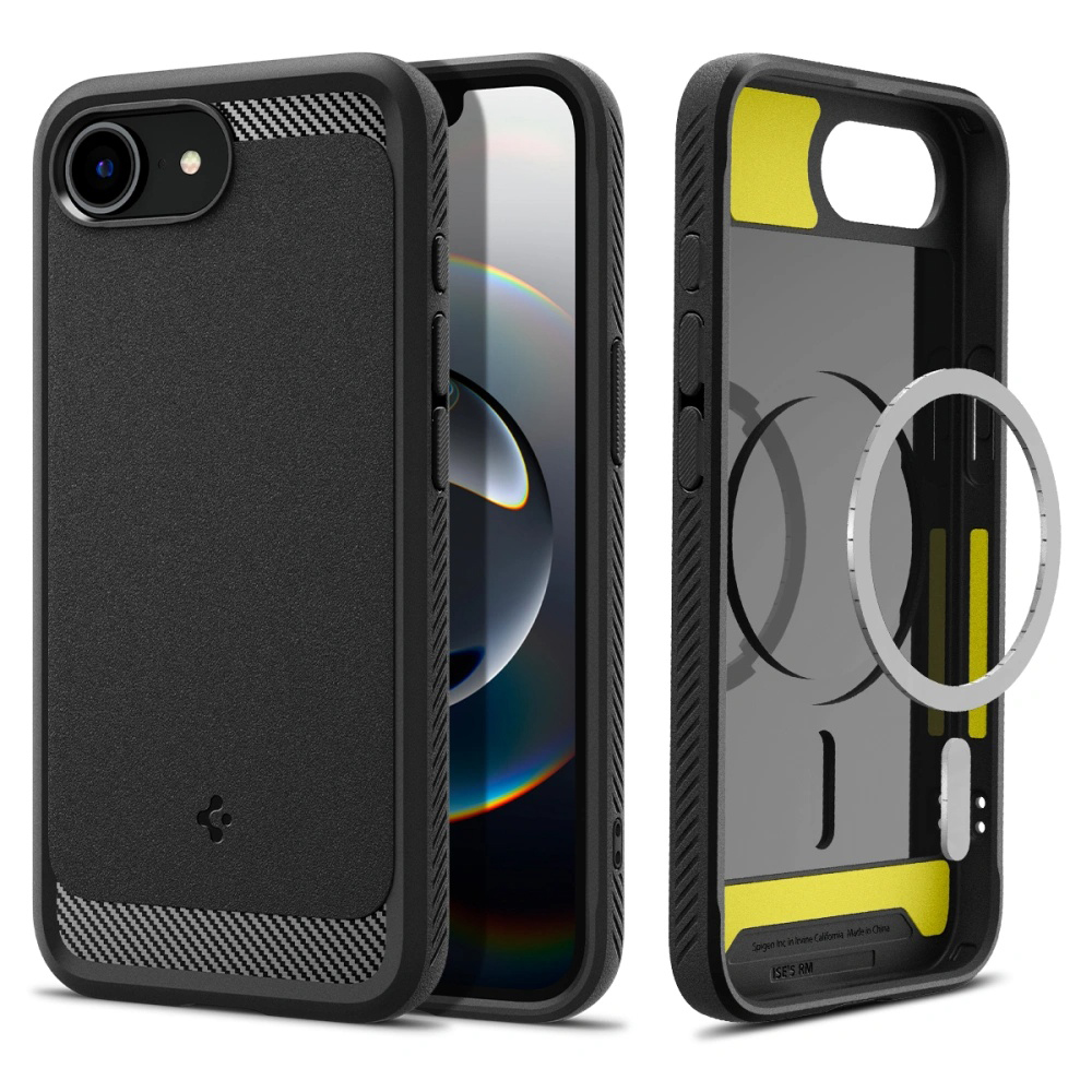 Spigen Rugged Armor MagSafe Kryt pre iPhone 16e – matný čierny KF2345956