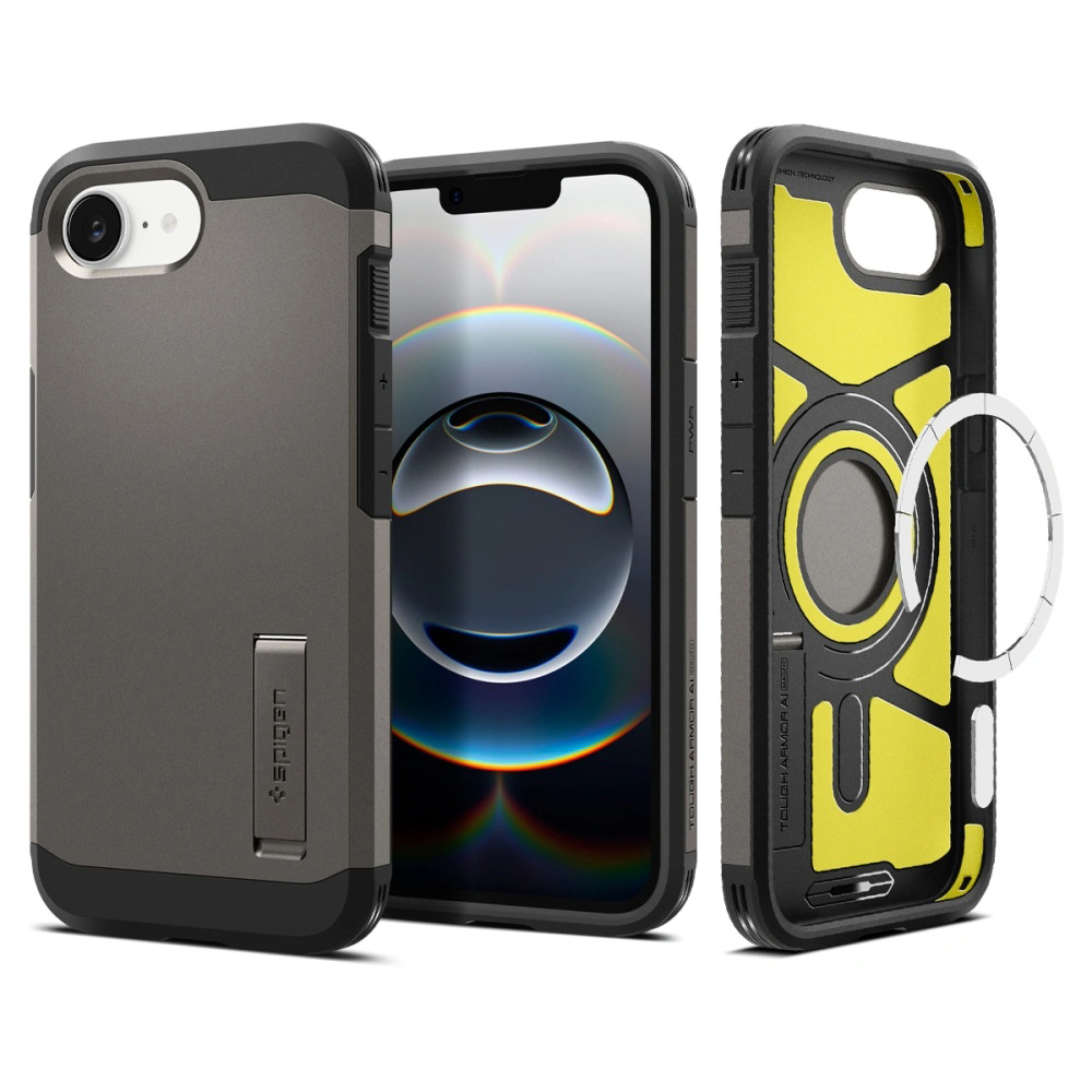 Spigen Tough Armor MagSafe Kryt pre iPhone 16e – gunmetal KF2345959