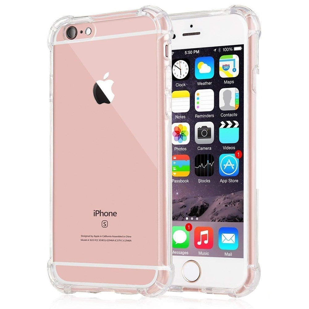 Techsuit Shockproof Clear Silicone kryt na iPhone 5 / iPhone 5s / iPhone SE – číry KF2317979