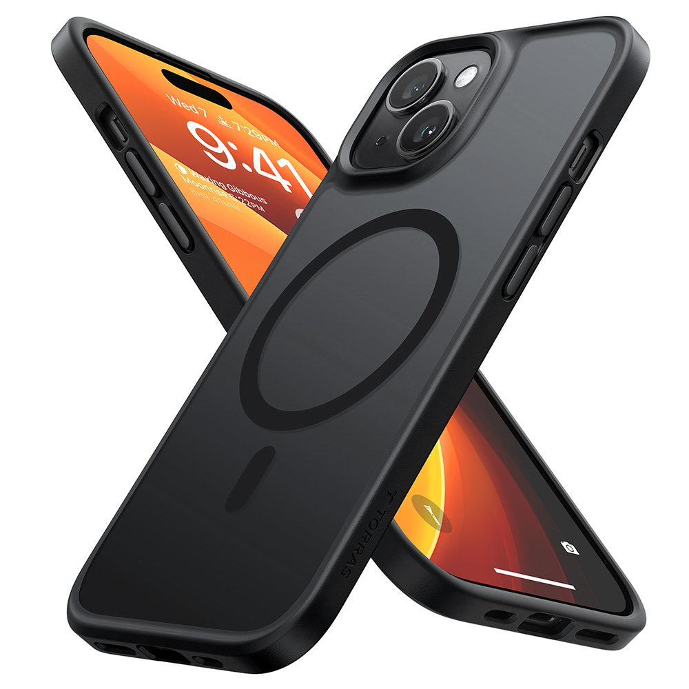 Torras Guardian Magnetic Series kryt na iPhone 15 – čierny KF2344194