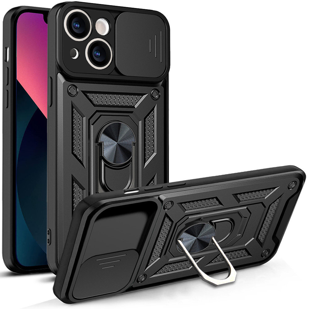 Techsuit CamShield Series kryt na iPhone 13 – čierny KF2313029