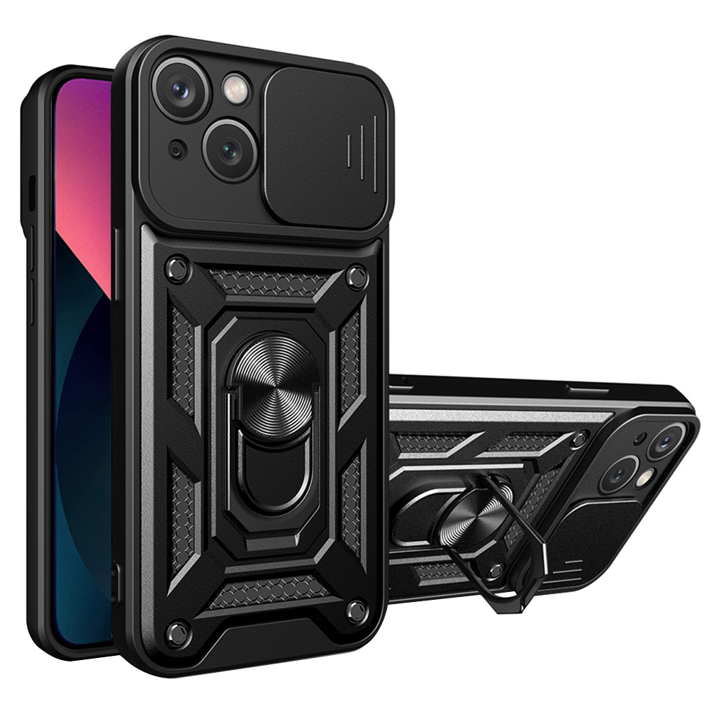 Techsuit CamShield Series kryt na iPhone 14 – čierny KF2313032
