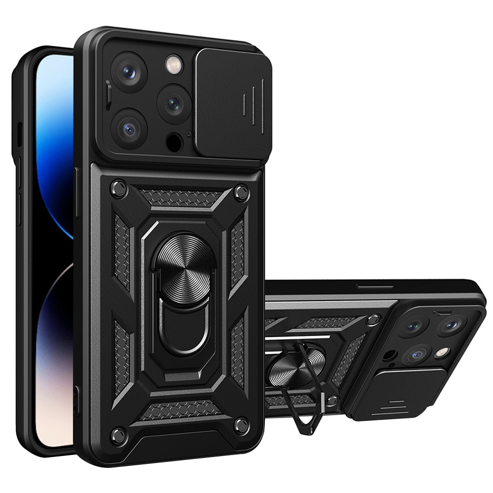 Techsuit CamShield Series kryt na iPhone 14 Pro Max – čierny KF2313034