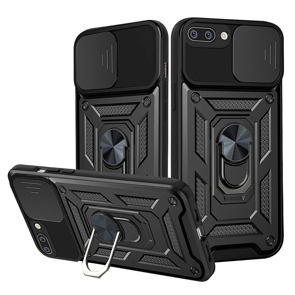 Techsuit CamShield Series kryt na iPhone 7 Plus / iPhone 8 Plus – čierny KF2315411