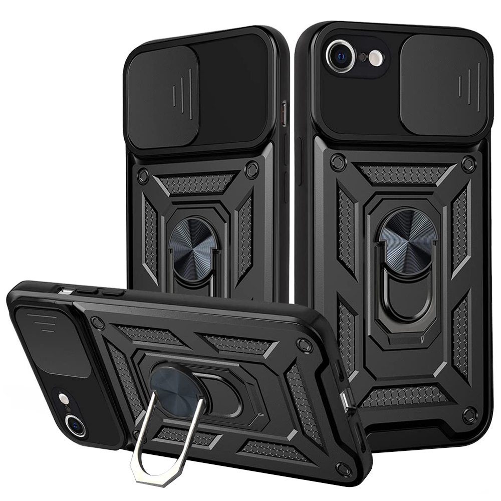 Techsuit CamShield Series kryt na iPhone 6 Plus / iPhone 6s Plus – čierny KF2315412