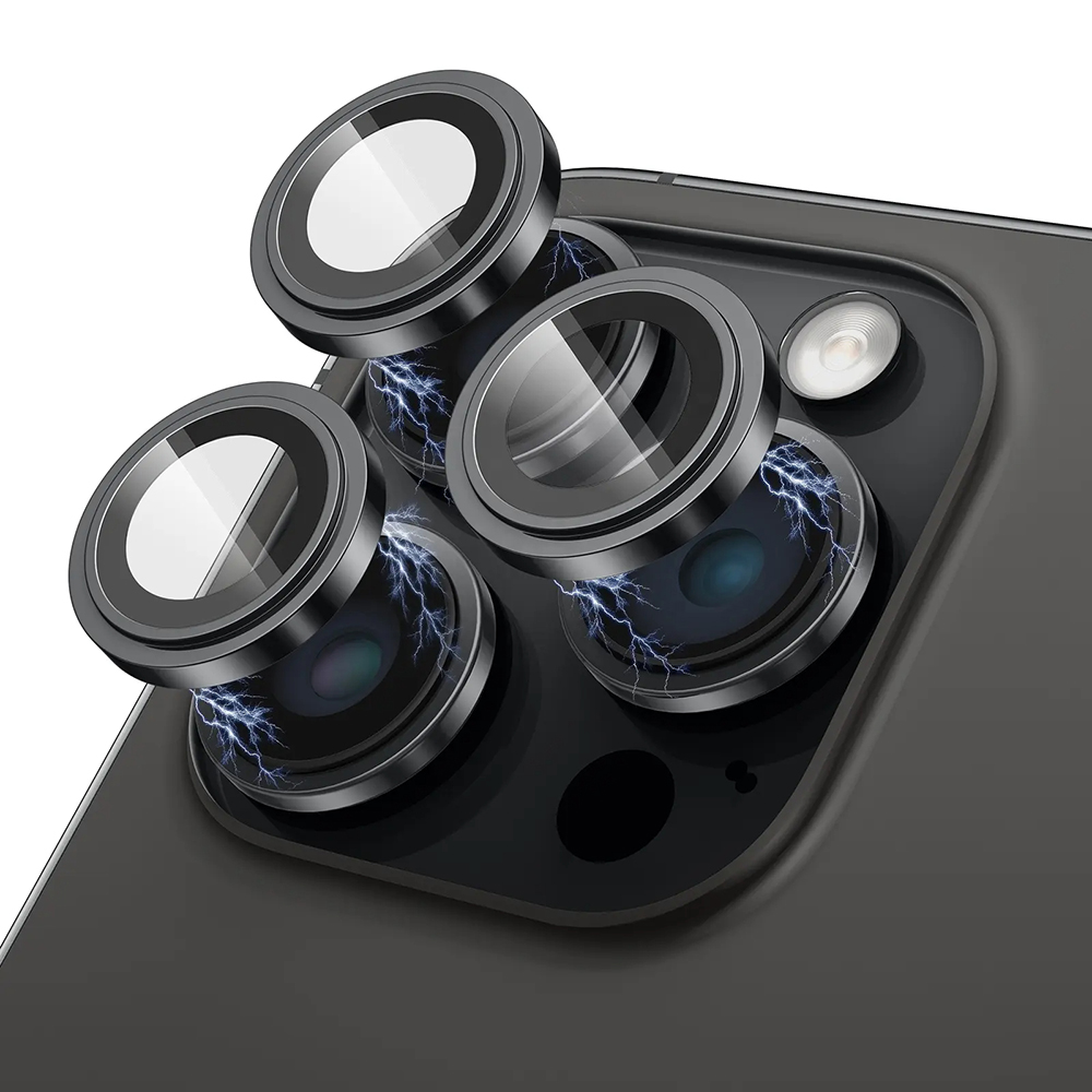 Lito S+ Camera Glass Protector sklo na kameru iPhone 15 Pro / iPhone 15 Pro Max – čierny titán KF2315055